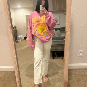 |STRAIGHT LEG ZARA JEANS| white; size 0